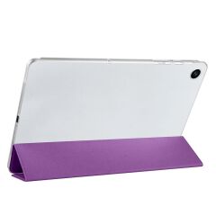 Galaxy Tab A9 Plus 11'' uyumlu Kapaklı Kılıf Standlı Flip Smart Akıllı Kapak Uyku Modlu Tablet Kılıfı Mor