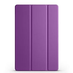 Galaxy Tab A9 Plus 11'' uyumlu Kapaklı Kılıf Standlı Flip Smart Akıllı Kapak Uyku Modlu Tablet Kılıfı Mor