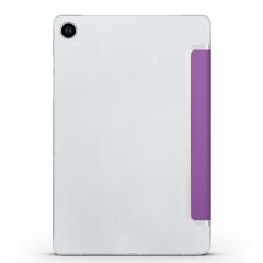 Galaxy Tab A9 Plus 11'' uyumlu Kapaklı Kılıf Standlı Flip Smart Akıllı Kapak Uyku Modlu Tablet Kılıfı Mor