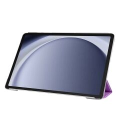 Galaxy Tab A9 Plus 11'' uyumlu Kapaklı Kılıf Standlı Flip Smart Akıllı Kapak Uyku Modlu Tablet Kılıfı Mor