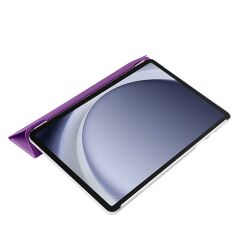 Galaxy Tab A9 Plus 11'' uyumlu Kapaklı Kılıf Standlı Flip Smart Akıllı Kapak Uyku Modlu Tablet Kılıfı Mor