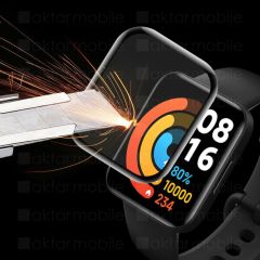 Redmi Watch 2 Lite uyumlu Ekran Koruyucu 3D Tam Kapatan Kavisli PPMA Nano Cam Tam Uyumlu