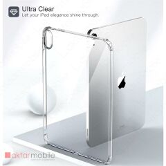 Apple iPad 10. Nesil 2022 10.9'' uyumlu Şeffaf Silikon Kılıf Anti Shock Koruyucu Kapak Darbe Emici