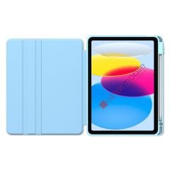 iPad 10. Nesil 2022 10.9'' uyumlu Kılıf 360 Dönebilen Kalem Bölmeli Yatay Dikey Standlı Akıllı Kapak