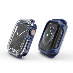 Apple Watch 8 45 mm uyumlu Kasa Koruyucu Spor Tasarım Premium Gövde Koruma (Önü Açık) Mavi