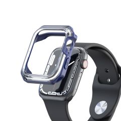 Apple Watch 8 45 mm uyumlu Kasa Koruyucu Spor Tasarım Premium Gövde Koruma (Önü Açık) Mavi