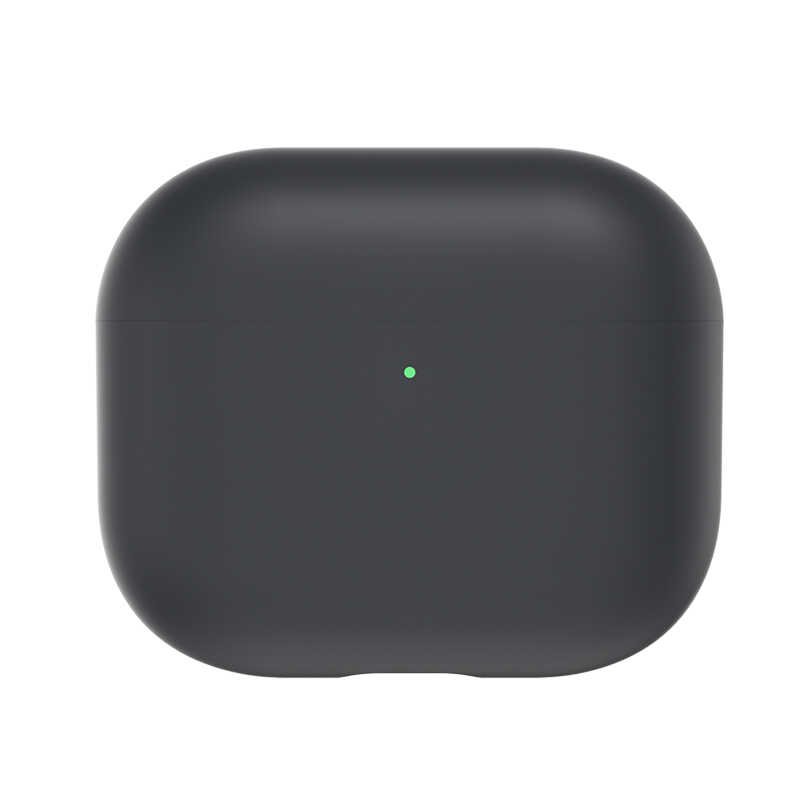 Apple Airpods 3 Kılıf Benks Liquid Silikon PC Kapak Siyah
