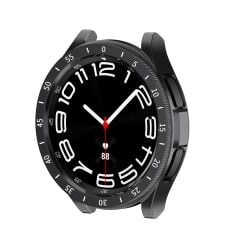 Galaxy Watch 6 Classic 47 mm uyumlu Ekran Koruyucu & Kasa Koruma Spor Görünüm Bezel Halka 360 Koruma