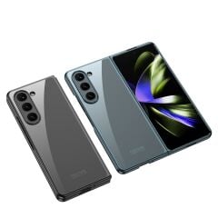Samsung Galaxy Z Fold 5 Kılıf Premium Camlı Kapak Kamera Korumalı Tam Uyumlu İnce Yapılı