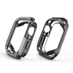 Apple Watch 8 45 mm uyumlu Kasa Koruyucu Spor Tasarım Premium Gövde Koruma (Önü Açık) Siyah
