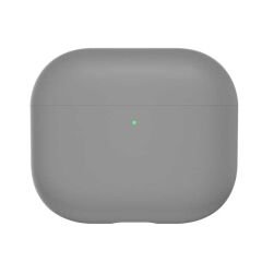 Apple Airpods 3 Kılıf Benks Liquid Silikon PC Kapak Gri
