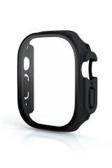 Apple Watch Ultra 49 mm uyumlu Cam Ekran Koruyucu Kasa Koruma Full Body Tüm Gövde Darbe Emici