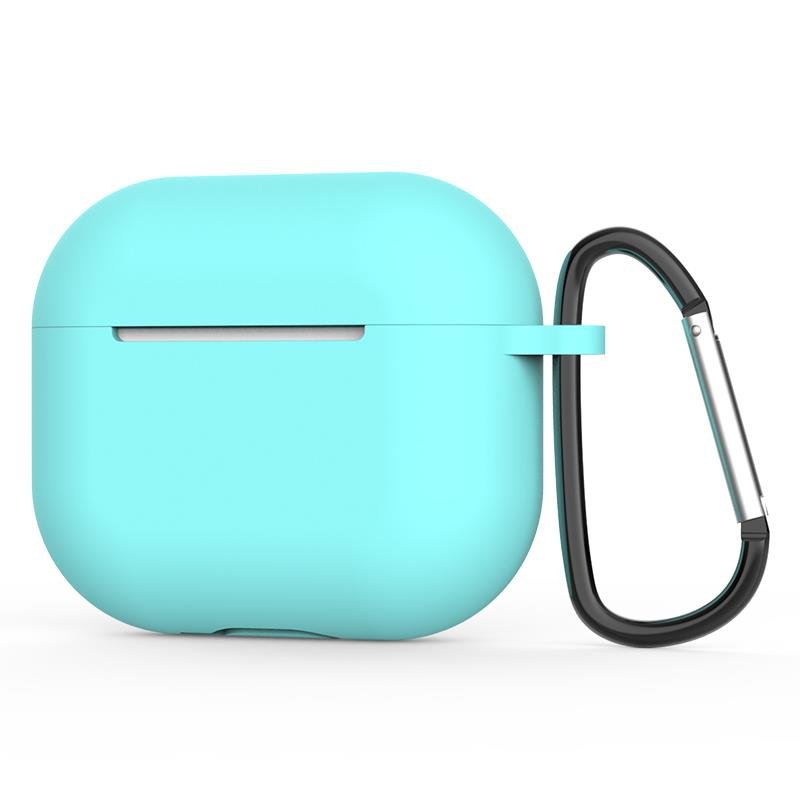 Airpods 3. Nesil Uyumlu Kılıf Silikon Kulaklık Kılıfı Soft Tasarım Yumuşak Doku Turkuaz