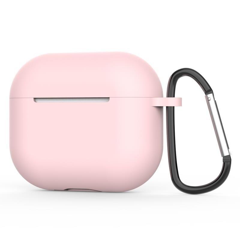 Airpods 3. Nesil Uyumlu Kılıf Silikon Kulaklık Kılıfı Soft Tasarım Yumuşak Doku Pudra