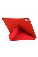 iPad 10. Nesil 2022 10.9'' Uyumlu Kılıf Kalem Bölmeli Standlı Akıllı Uyku Modlu Kapaklı Tablet Kılıfı Kırmızı