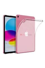 Apple iPad 10. Nesil 2022 10.9'' Kılıf Şeffaf Silikon Tablet Kılıfı Esnek TPU Kapak Arkası Buzlu