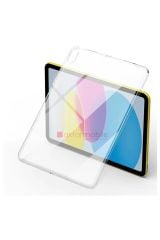 Apple iPad 10. Nesil 2022 10.9'' Kılıf Şeffaf Silikon Tablet Kılıfı Esnek TPU Kapak Arkası Buzlu