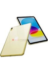 Apple iPad 10. Nesil 2022 10.9'' Kılıf Şeffaf Silikon Tablet Kılıfı Esnek TPU Kapak Arkası Buzlu