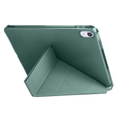 iPad 10. Nesil 2022 10.9'' Uyumlu Kılıf Kalem Bölmeli Standlı Akıllı Uyku Modlu Kapaklı Tablet Kılıfı Koyu Yeşil