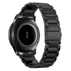 Amazfit GTR 2 47 mm Uyumlu Metal Kordon Premium Paslanmaz Çelik Kayış Baklalı Model