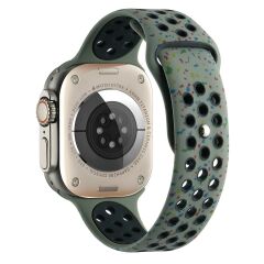 Apple Watch 10 46 mm uyumlu Spor Kordon Yeni Seri Delikli Silikon Kayış