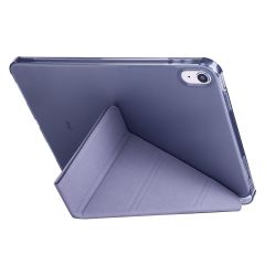 iPad 10. Nesil 2022 10.9'' Uyumlu Kılıf Kalem Bölmeli Standlı Akıllı Uyku Modlu Kapaklı Tablet Kılıfı Levander Gray