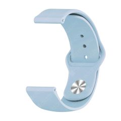 Huawei Watch GT 3 42 mm Uyumlu Silikon Kordon Premium Spor Kayış Jel Silikon Spor Kordon Açık Mavi