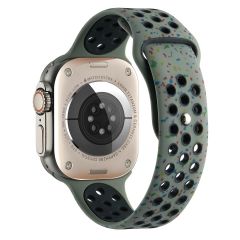 Apple Watch 10 42 mm uyumlu Spor Kordon Yeni Seri Delikli Silikon Kayış