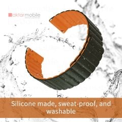 Redmi Watch 5 Active / Lite uyumlu Magnetik Silikon Kordon Çift Renkli Mıknatıslı Premium Kayış