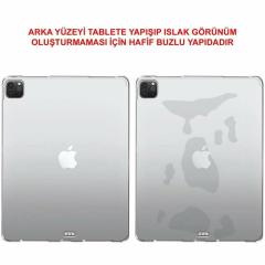 Apple iPad Pro 12.9 2021 5. Nesil Kılıf Silikon Tablet Kılıfı Esnek TPU Kapak