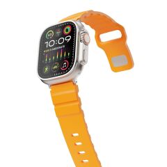 Apple Watch 6 5 4 3 2 1 SE 38 40 mm uyumlu Premium Silikon Kordon Spor & Şık Tasarım Kayış Sarı