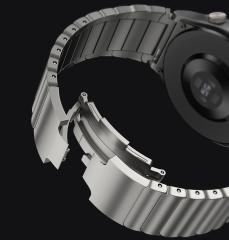 Huawei GT 2 Pro Metal Kordon Baklalı Model Paslanmaz Çelik Kayış - Özel Kelebek Toka - Premium