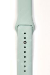 Samsung Galaxy Watch 7 40 / 44 mm Uyumlu Silikon Kordon Premium Spor Kayış Jel Silikon Spor Kordon Buz Mavi