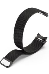 Samsung Galaxy Watch 7 40 / 44 mm Mıknatıslı Hasır Metal Örgü Kordon Kayış Tam Uyumlu Orijinal Pim