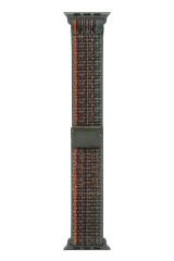 Apple Watch 10 46 mm uyumlu Spor Loop Kordon Yeni Seri Naylon Örgü Kayış Cırt Cırtlı Haki