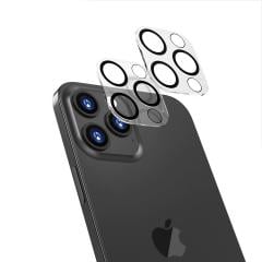 iPhone 13 Pro Kamera Lens Koruyucu Cam Anti Flash Light Tempered Glass Tam Koruma