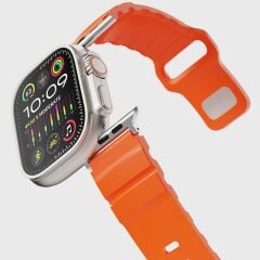 Apple Watch 10 / 11 42 mm uyumlu Premium Silikon Kordon Spor & Şık Tasarım Kayış