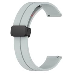 Redmi Watch 5 Active / Lite uyumlu Silikon Kordon Magnetik D Tokalı Spor Kayış Mıknatıslı Toka