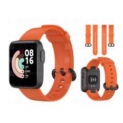 Mi Watch Lite Watch Silikon Kordon Premium Spor Kayış - 10 Renk Turuncu