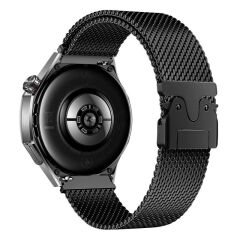 Huawei Watch GT 3 / GT3 Pro 46 mm Uyumlu Hasır Metal Örgü Kordon Kayış Ayarlanabilir Kilitli Toka