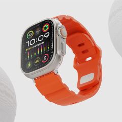 Apple Watch 6 5 4 3 2 1 SE 42 44 mm uyumlu Premium Silikon Kordon Spor & Şık Tasarım Kayış