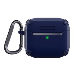 Airpods 3. Nesil Uyumlu Kılıf Armor Zırh Kulaklık Kılıfı Ultra Üstün Koruma Airbag Darme Emici Lacivert