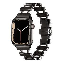 Apple Watch 10 46 mm Uyumlu Metal Kordon New Collection Zarif Paslanmaz Çelik Kayış