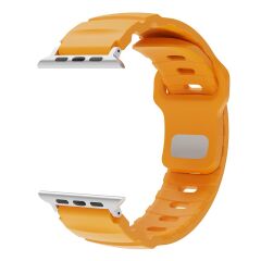 Apple Watch 7 8 9 45 mm uyumlu Premium Silikon Kordon Spor & Şık Tasarım Kayış Sarı