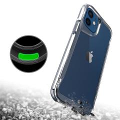 iPhone 12 uyumlu Kılıf Şeffaf Silikon Kapak Agresif Tasarım Üstün Koruma Yükseltilmiş Kenar