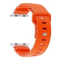 Apple Watch Ultra 2 3 49 mm uyumlu Premium Silikon Kordon Spor & Şık Tasarım Kayış Turuncu