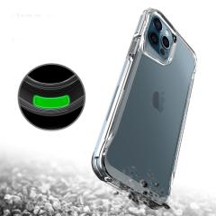 iPhone 12 Pro Max uyumlu Kılıf Şeffaf Silikon Kapak Agresif Tasarım Üstün Koruma Yükseltilmiş Kenar