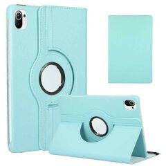 Xiaomi Mi Pad 5 uyumlu Kılıf 360° Dönebilen Akıllı Kapak Standlı Kılıf Smart Uyku Modlu Mavi
