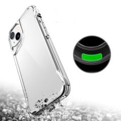 iPhone 13 uyumlu Kılıf Şeffaf Silikon Kapak Agresif Tasarım Üstün Koruma Yükseltilmiş Kenar