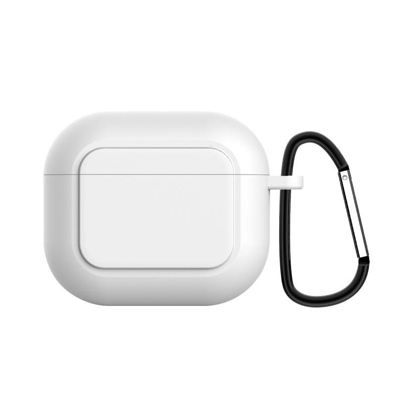 Airpods 3. Nesil Uyumlu Kılıf Silikon Kulaklık Kılıfı Tam Koruma Yumuşak Doku Beyaz
